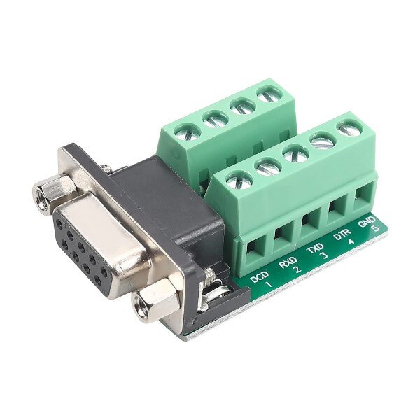 DB9-female to 9-pin terminal block Breakout Board