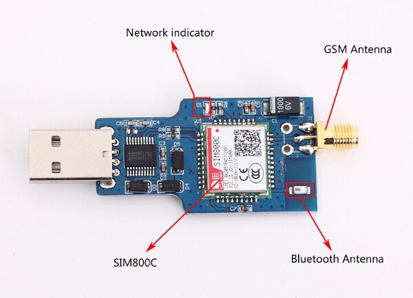 SIM800C Gsm Module With USB