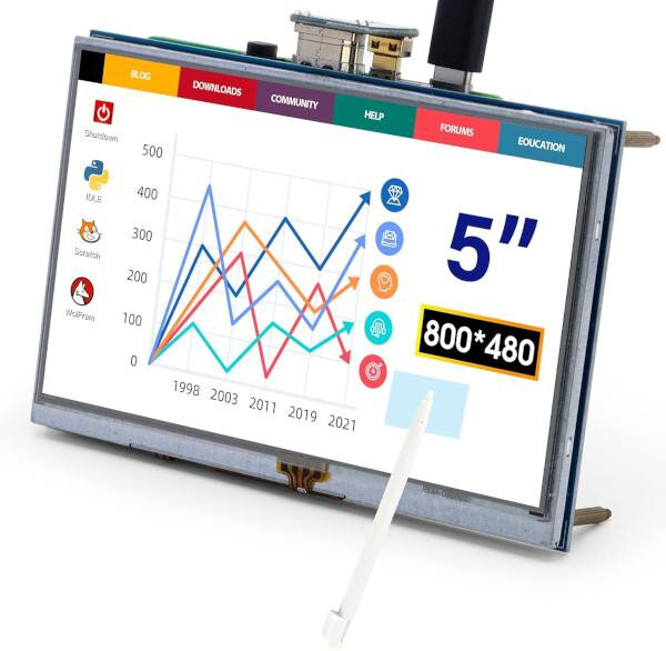 5 Inch Raspberry Pi HDMI Screen Touch Display