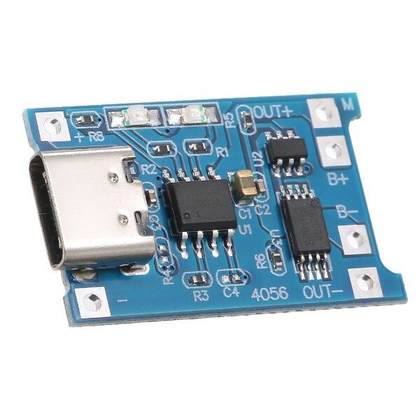 TP4056 1A Lipo Battery Charging Board Type-c with Current Protection