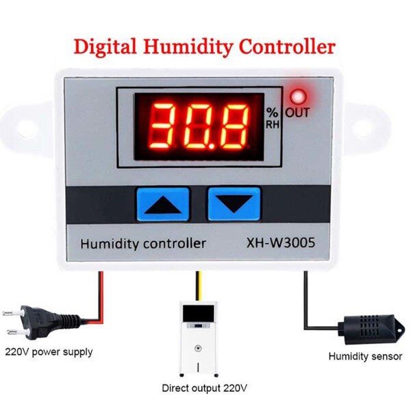 XH-W3005 110-220V 1500 Watt Digital Humidity Controller